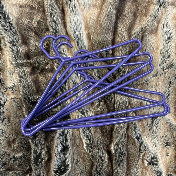 Six purple hangers. FREE if bundled with any other item. - Picture 2 of 3